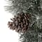 Glitzhome® 24" LED Glittered Pinecone Christmas Wreath